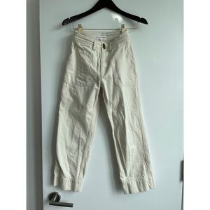Apiece Apart Ecru Cargo Pants